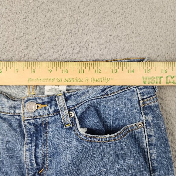 Levi's Jeans Womens Size 8 Curvy Bootcut Mid Rise 515 Stretch Blue Denim Ladies - Picture 3 of 12